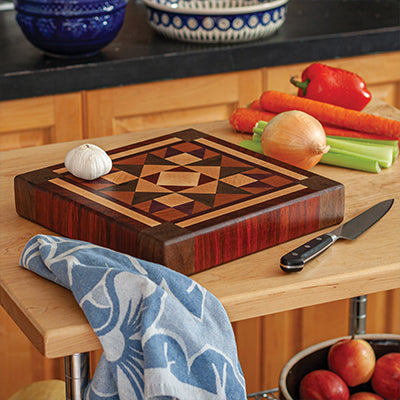 Quilt-Pattern Cutting Board