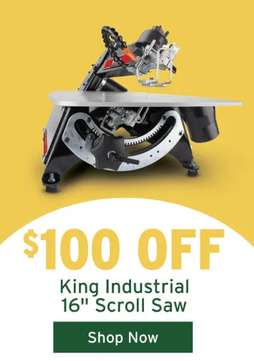 $100 off King Industrial 16 inch scroll saw