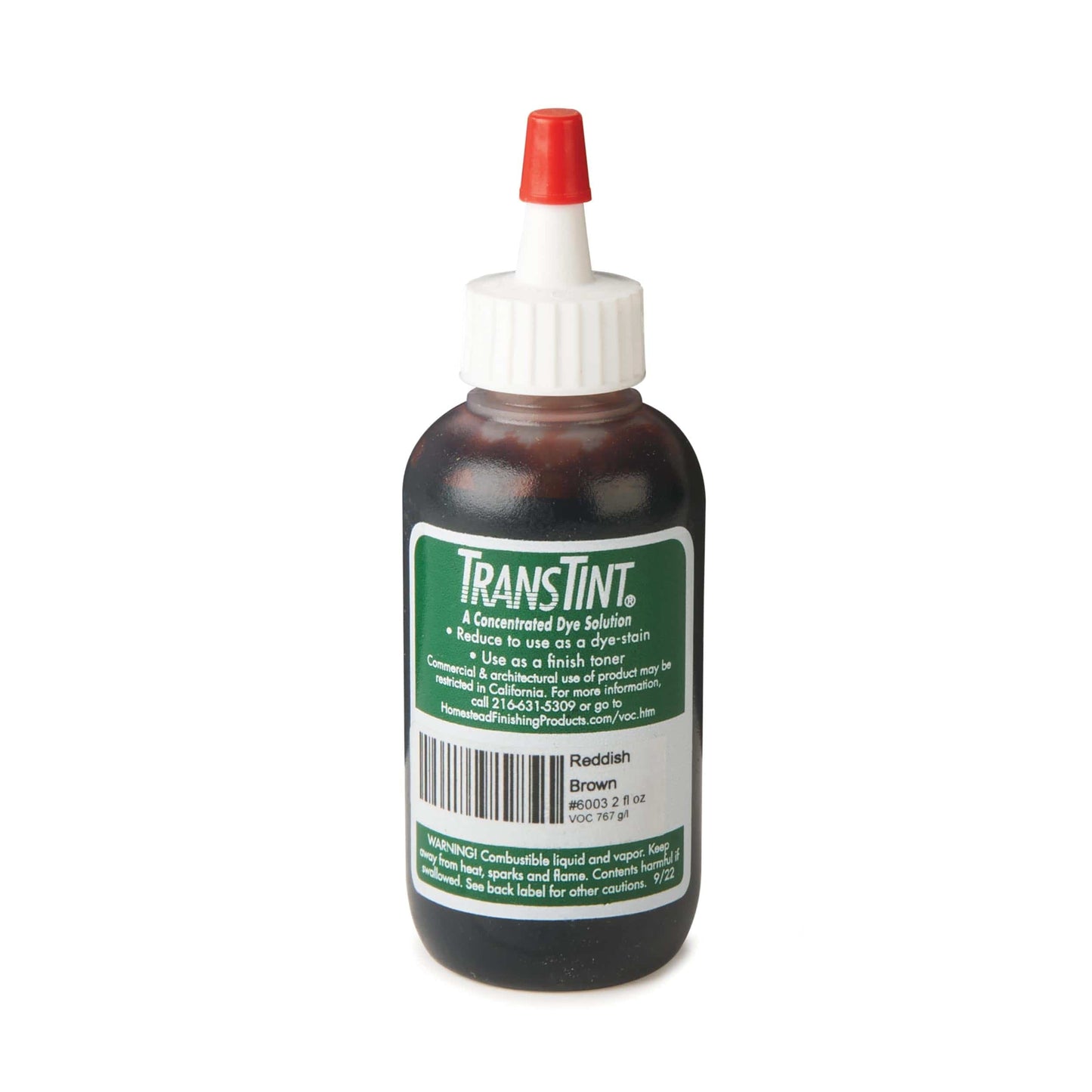 Wood Dye Stain - Reddish Brown - 2 oz