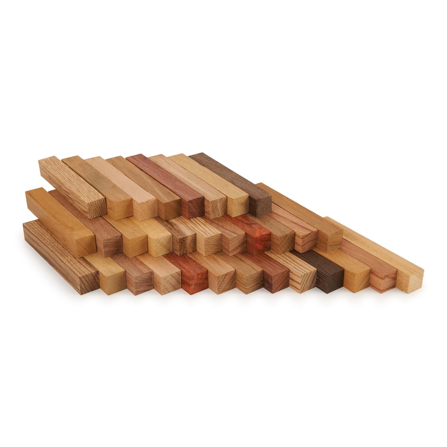 African Wood Pen Blank Assortment - 32 Piece alt 0