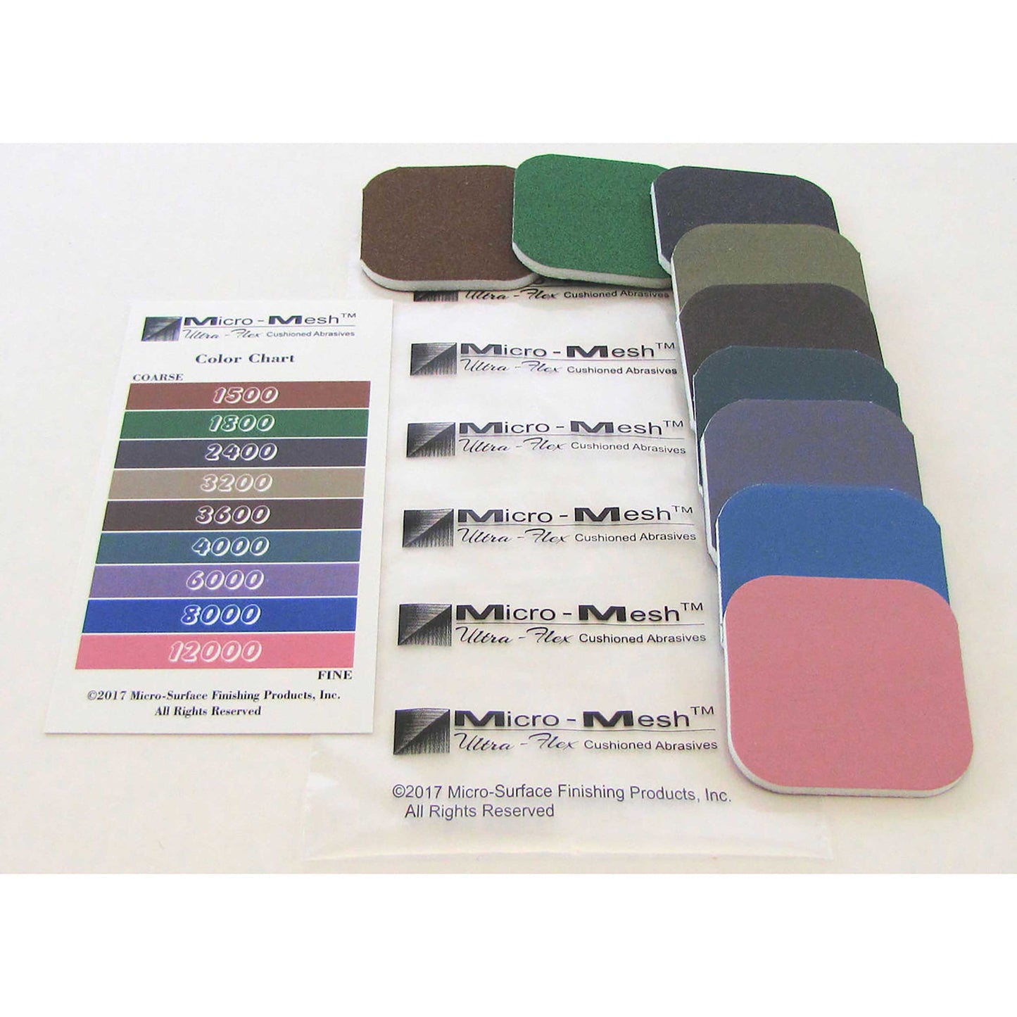 Pen Sanding Assortment - 2" x 2" - 9 Piece alt 0