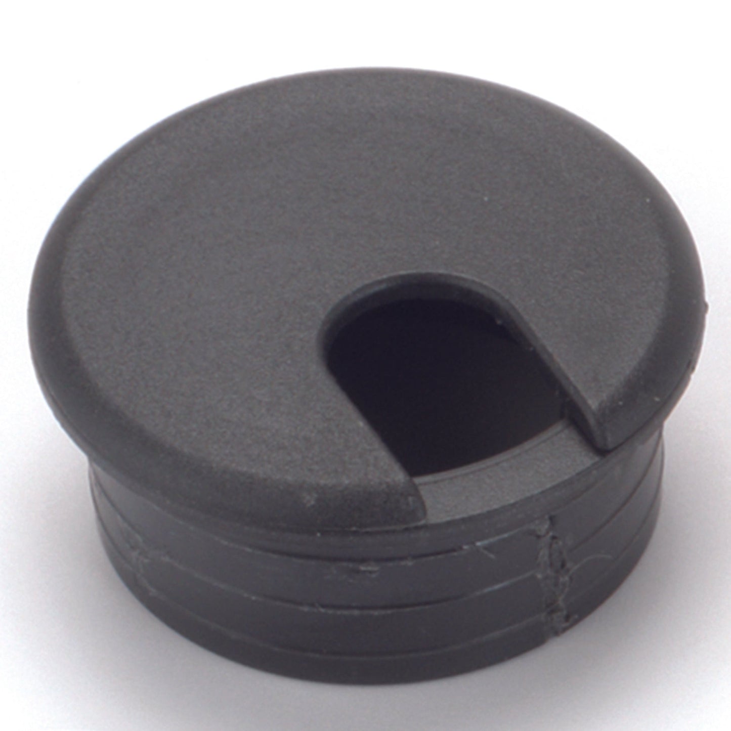 2-1/2" Cable Management Plastic Grommet Black alt 0