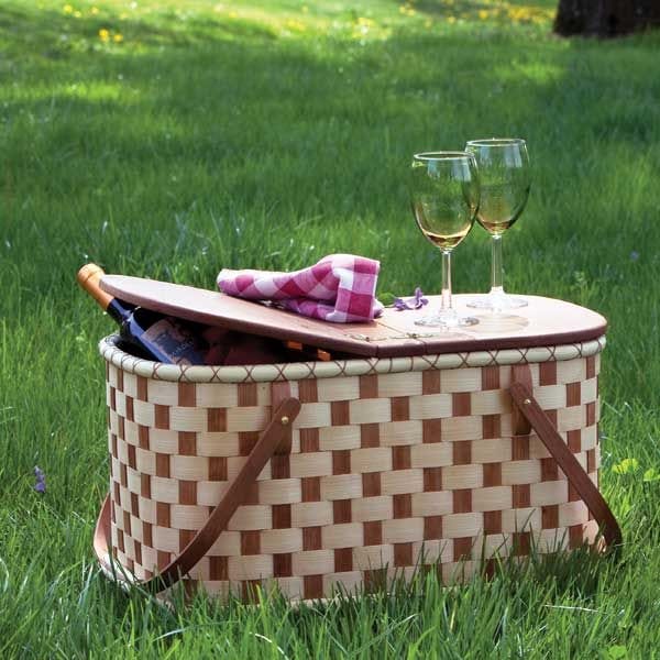 Woven-Wood Picnic Basket - Downloadable Plan alt 0
