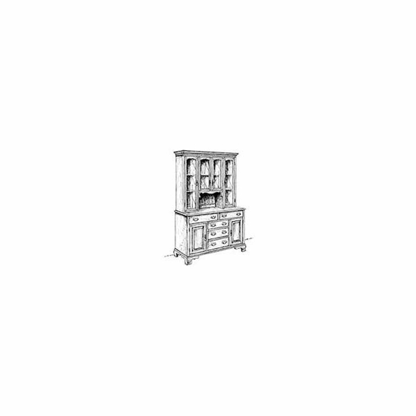 Large Hutch and Buffet Woodworking Plan alt 0