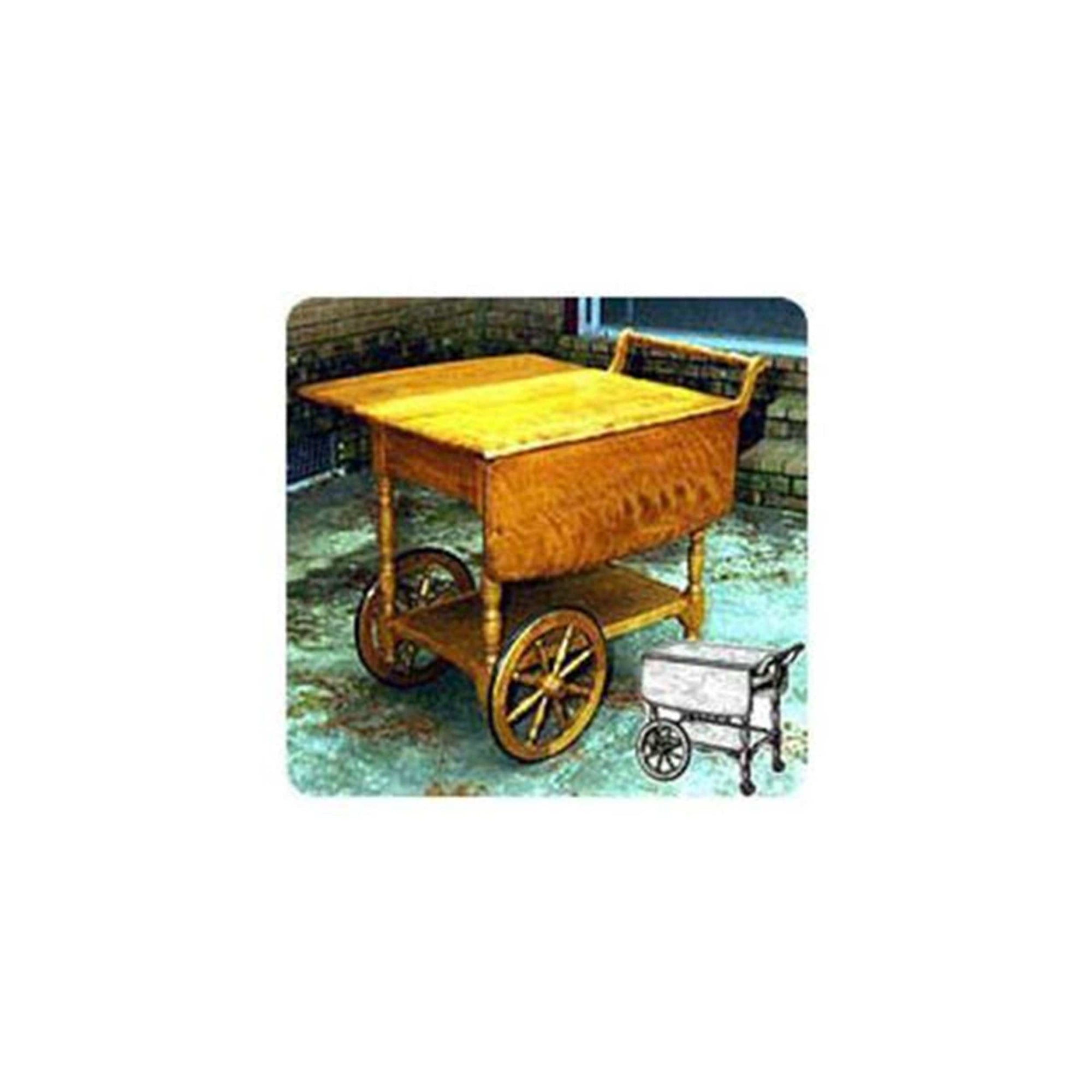 Woodworking Project Paper Plan to Build Tea Serving Cart alt 0