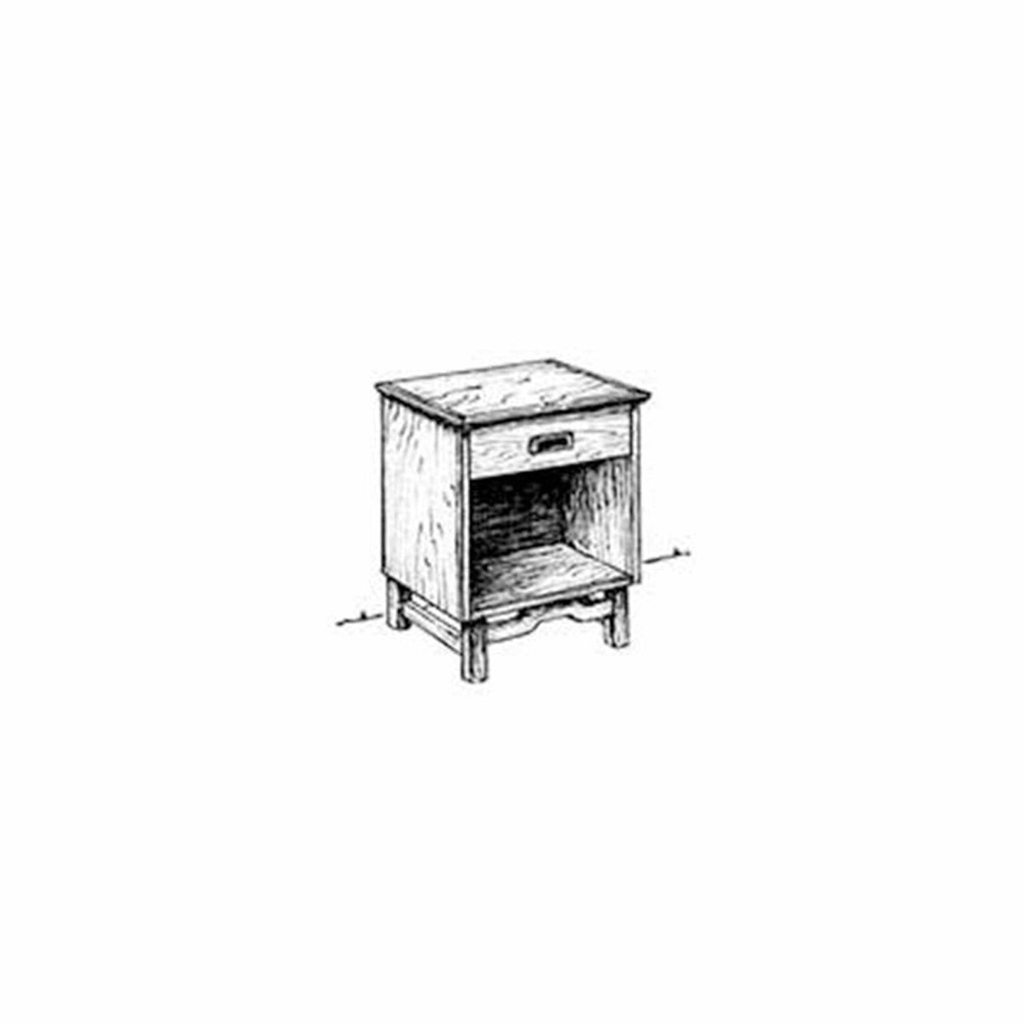 Woodworking Project Paper Plan to Build Simple Nightstand alt 0