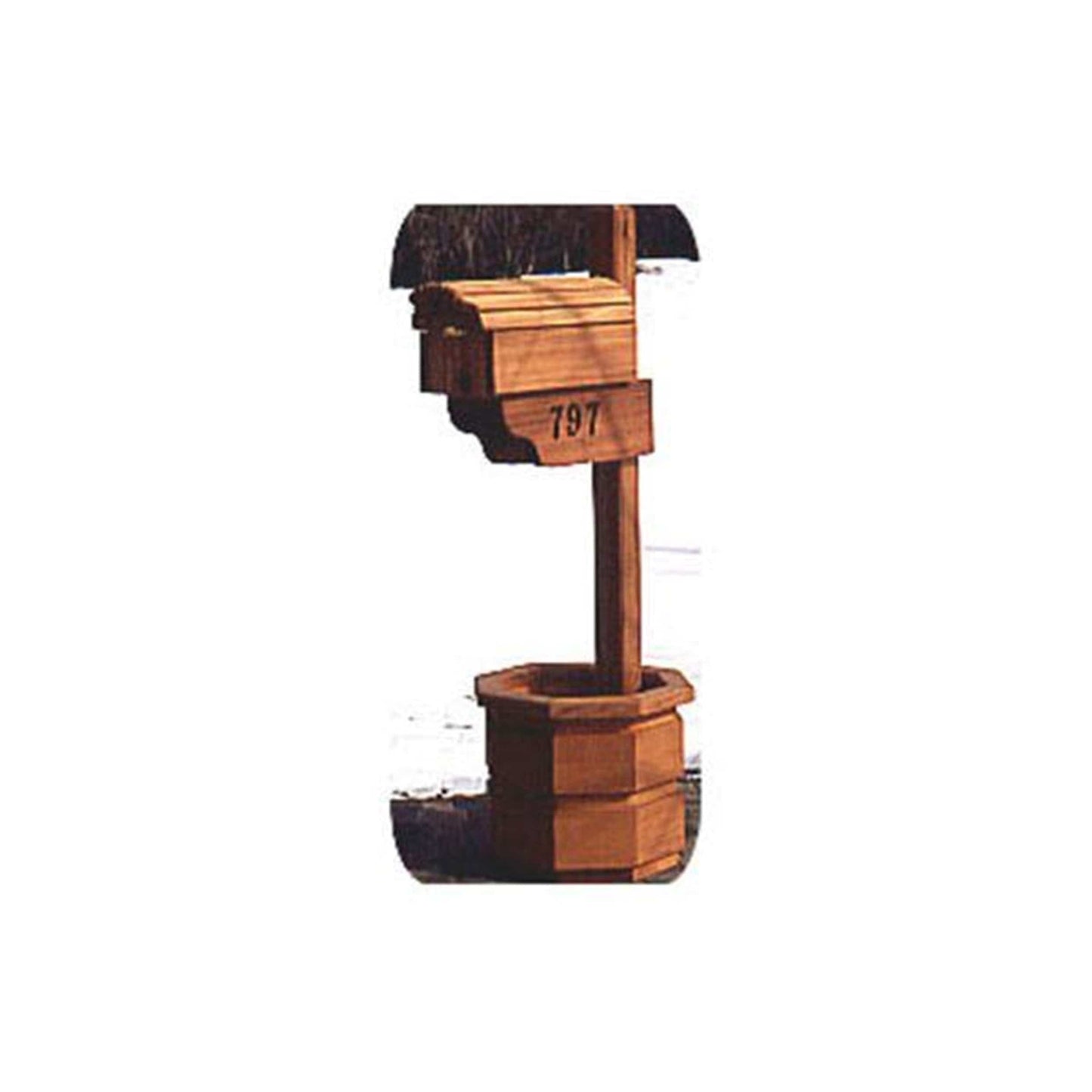 Woodworking Project Paper Plan to Build Country Mailbox with Planter alt 0