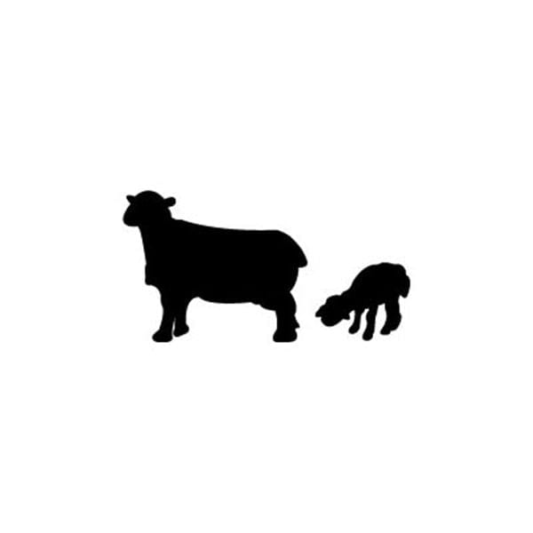 Woodworking Project Paper Plan to Build Sheep with Lamb Shadow alt 0