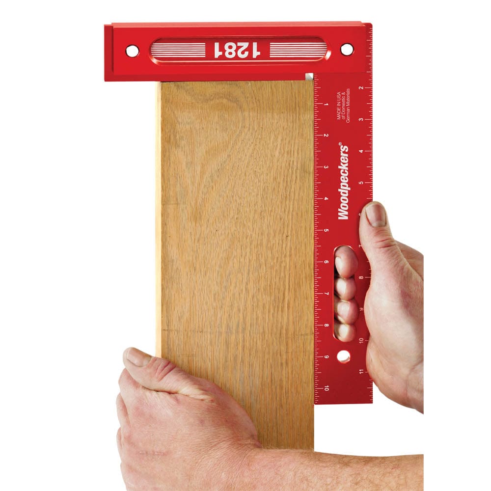 Precision Woodworking Square with Rack-It - 12" x 8"