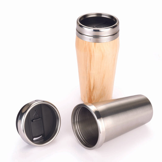 Travel Mug Turning Kit with Screw Top Lid - Stainless Steel - 16 oz alt 0