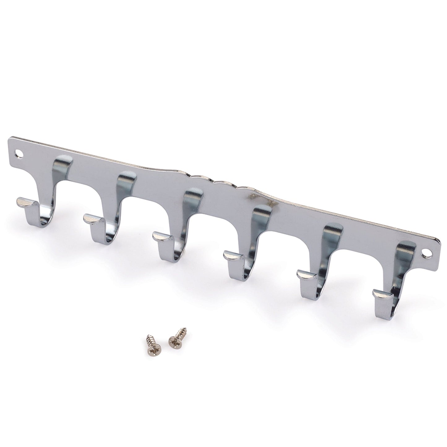 6-Hook Strip Nickel Plated alt 0
