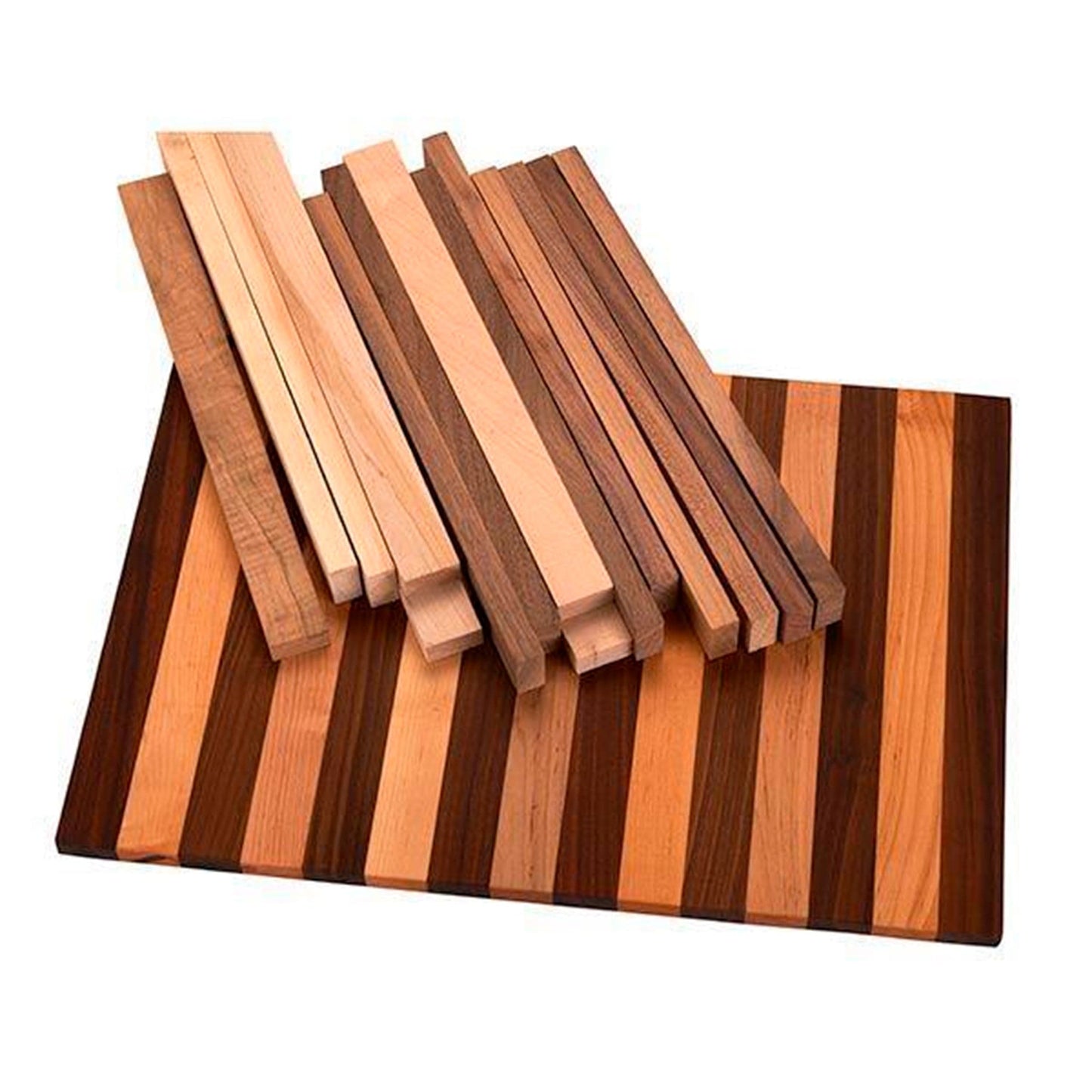 Tap Room Cutting Board Kit - 3/4" x 16" x 22-1/2" - Walnut & Maple alt 0