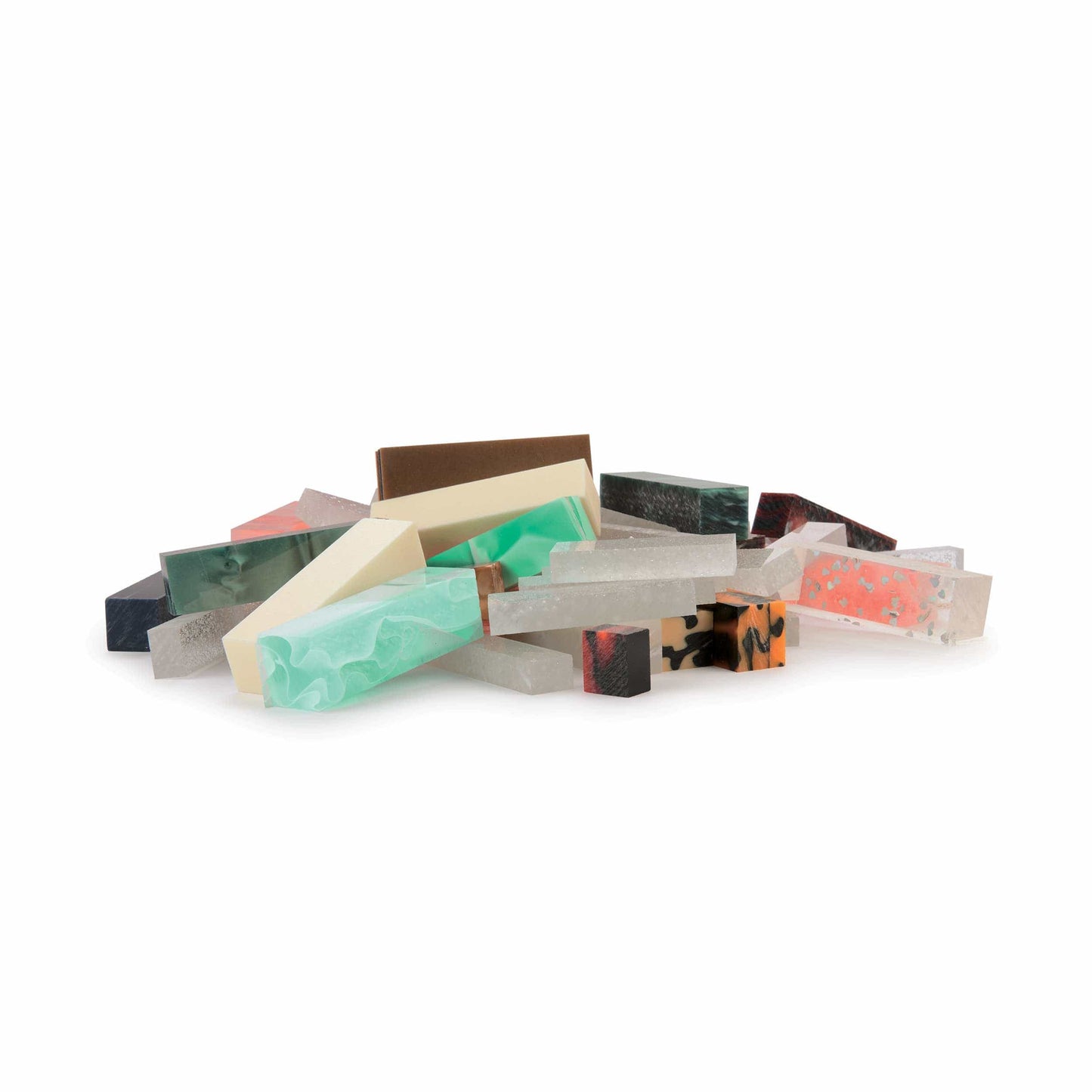 Acrylic Turning Stock Grab Bag - Assorted Sizes and Colors - 3 lb alt 0