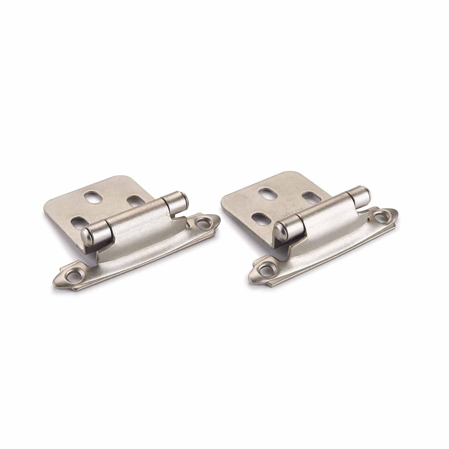 Surface Mount Hinge Satin Nickel No Inset Pair alt 0