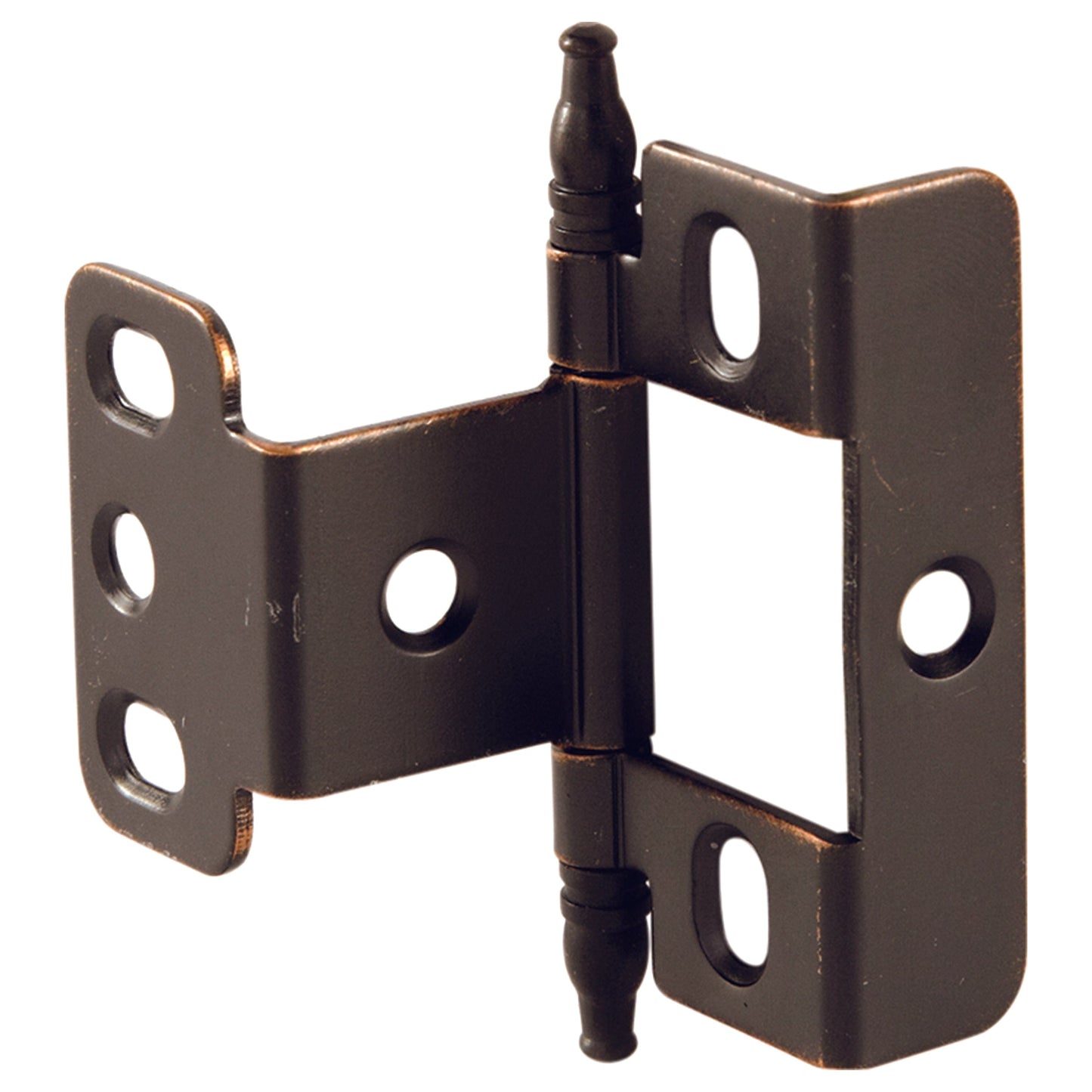 Non-Mortise Full Wrap Hinge with Minaret Finial in Copper Bronze Finish alt 0