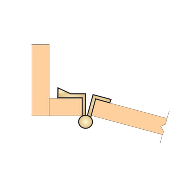 Non-Mortise Full Wrap Hinge with Minaret Finial in Copper Bronze Finish alt 0