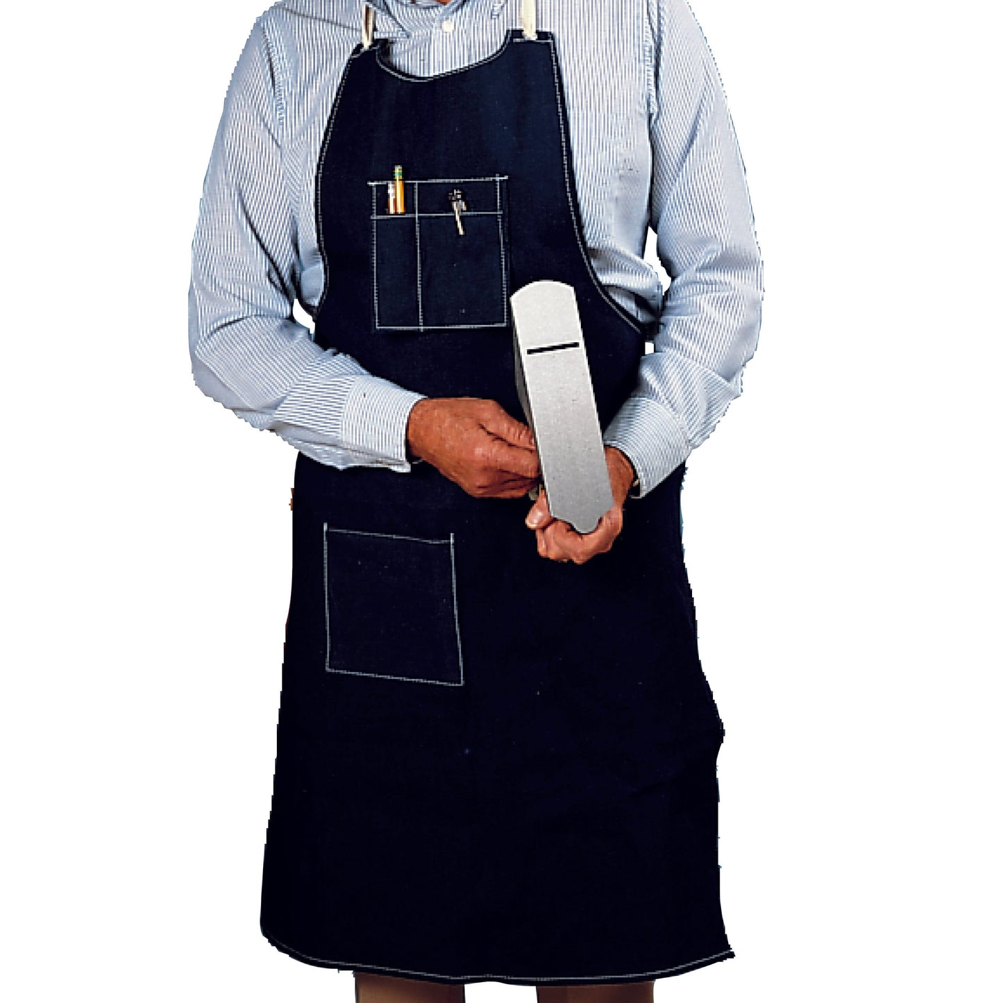 Rugged Blue Denim Workshop Apron alt 0