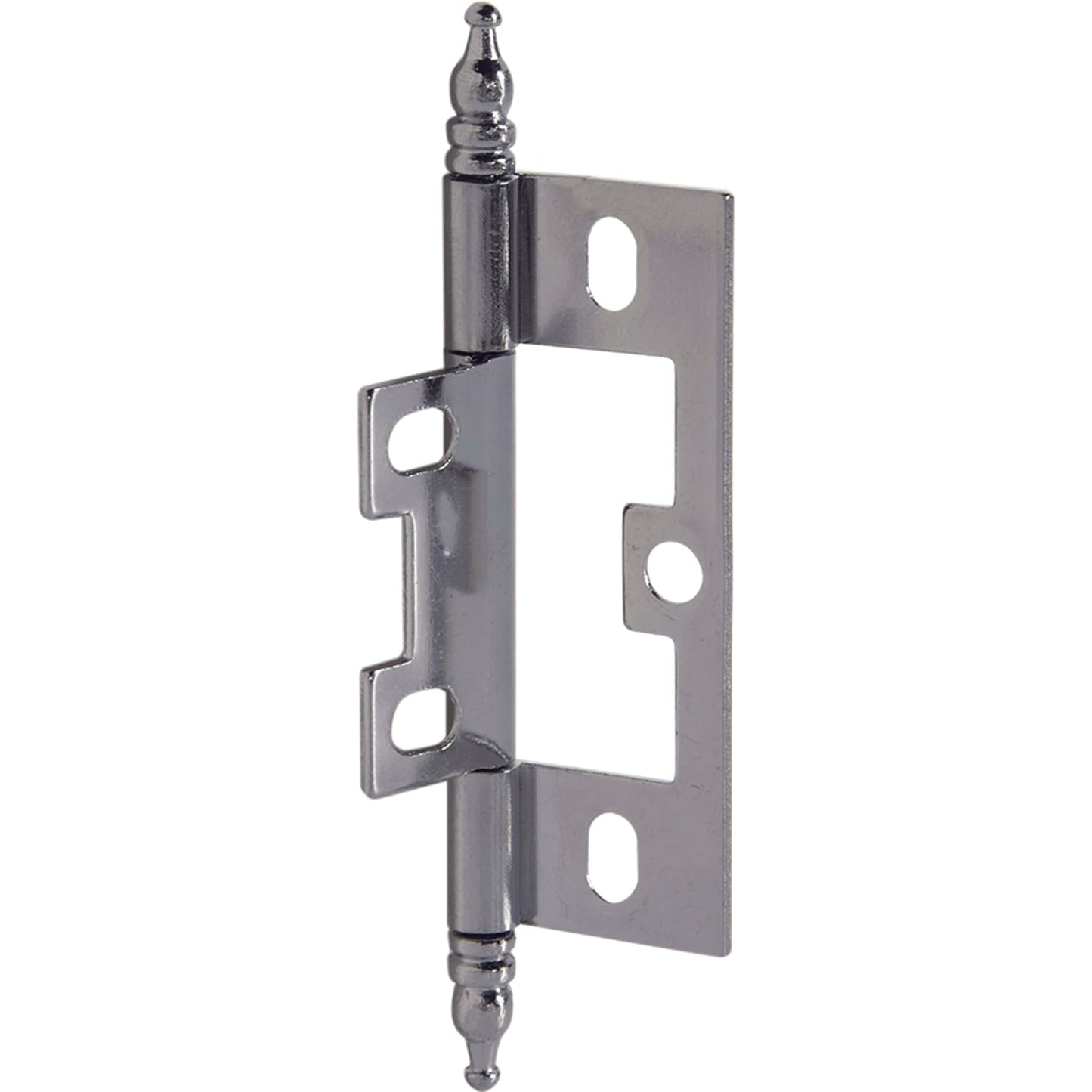 Non-Mortise Butt Hinge with Finial in Chrome alt 0