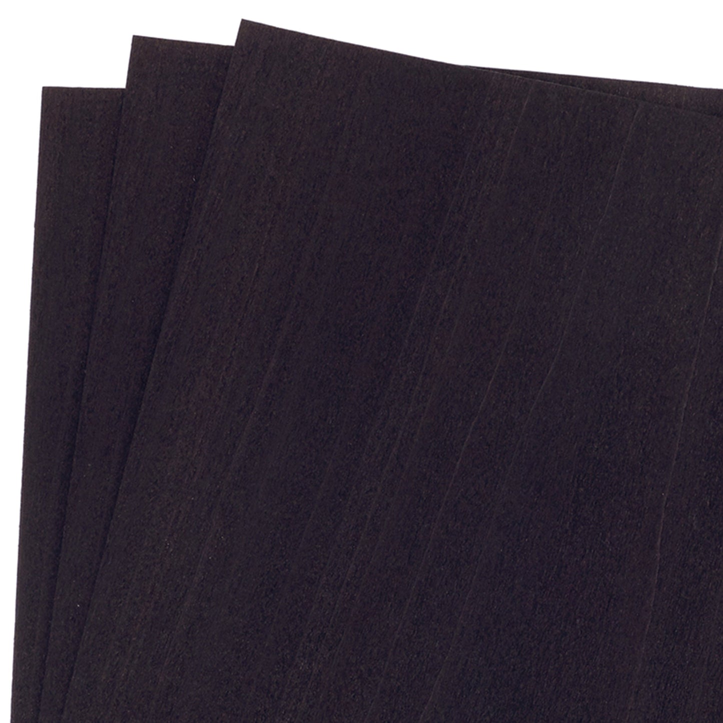 Dyed Wood Veneer Pack - 12" x 12" - Black - 3 Piece alt 0