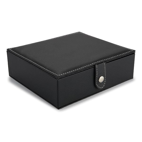 Faux Leather Pen and Pencil Display Case - Black alt 0
