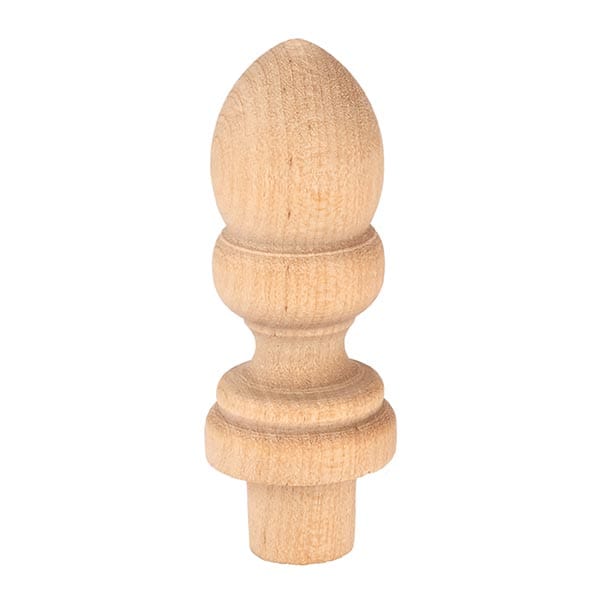 Wood Finial F1-SB 2-7/16in 2p alt 0