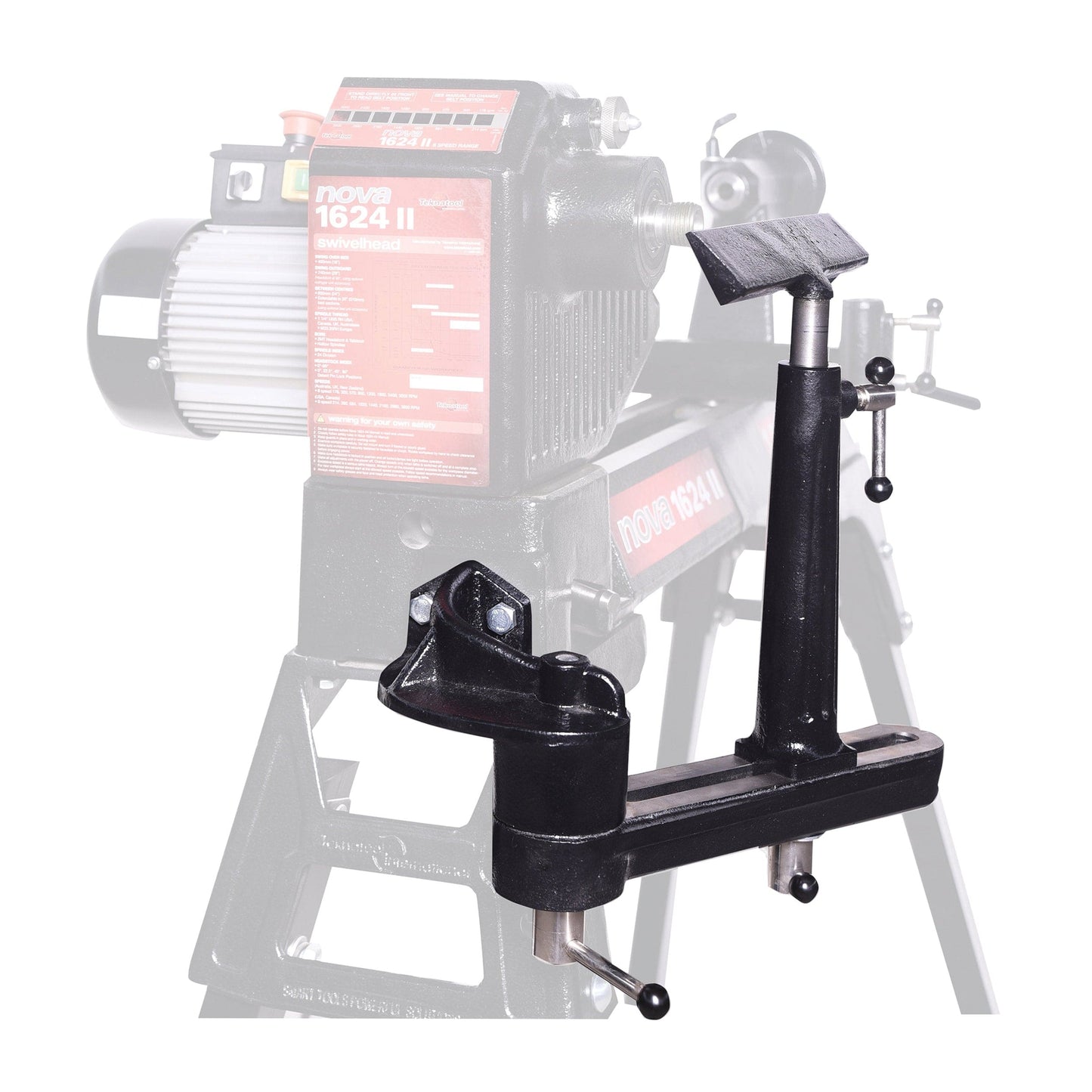 Nova Outboard Tool Rest Assembly, Black alt 0