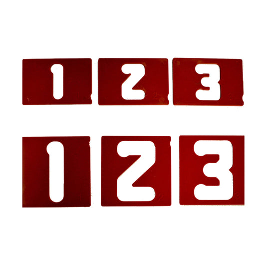 1-1/2" and 2-1/2" Vertical Number Set for Sign Making Jigs alt 0