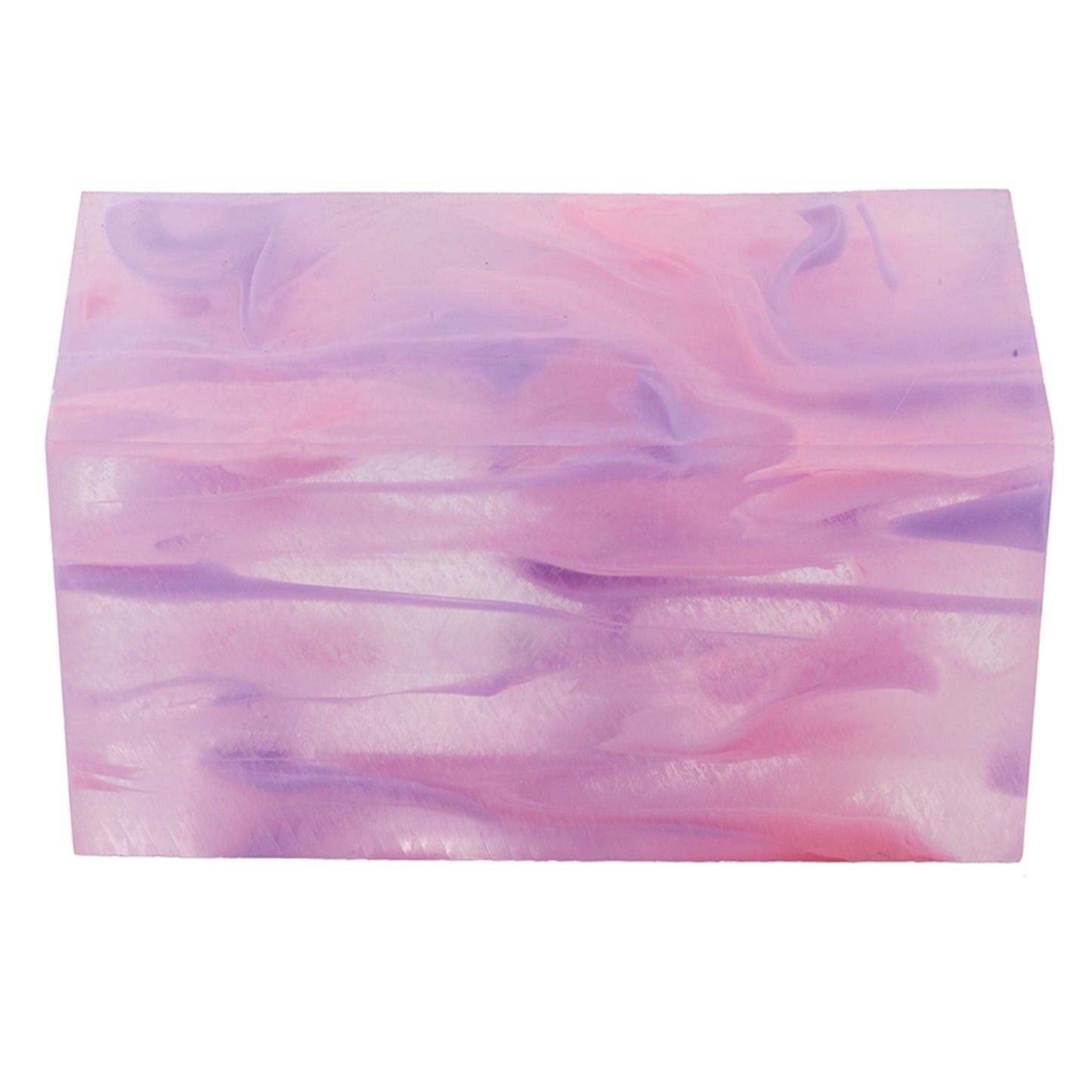 Acrylic Bottle Stopper Blank - 1-1/2" x 1-1/2" x 3" - Cotton Candy Clouds alt 0