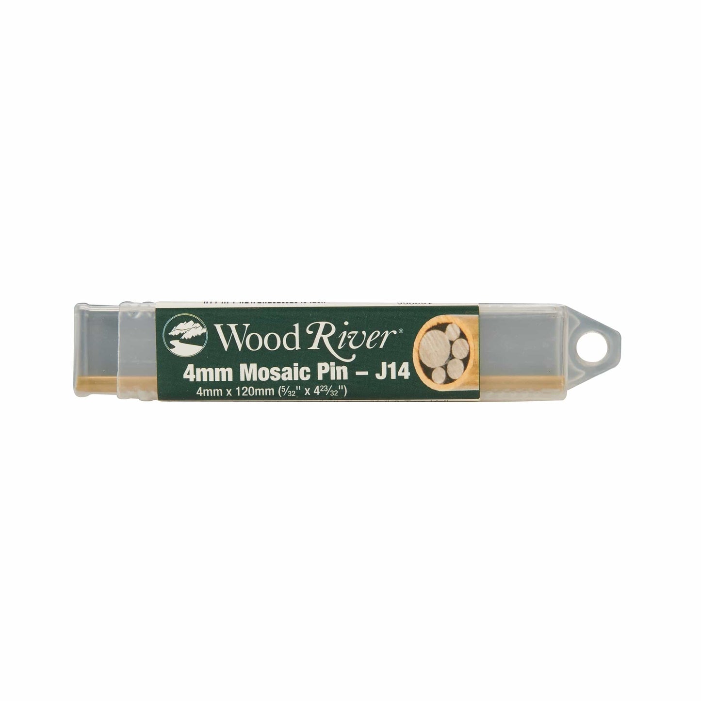 Mosaic Knife Pin 4mm x 120mm Brass SS Paw alt 2