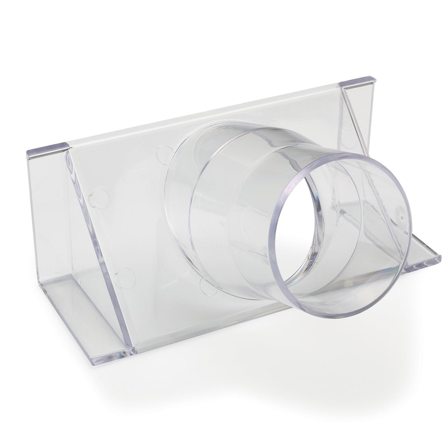 2-1/2" Clear Fence Adapter Dust Collection Fitting alt 0