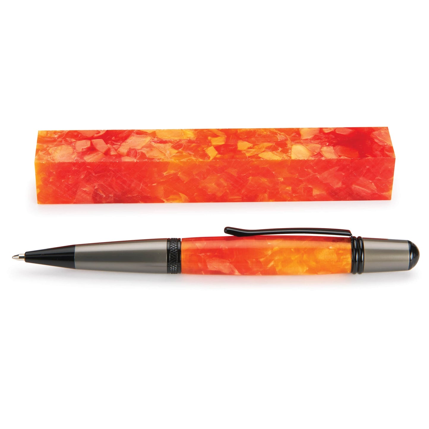 Acrylic Pen Blank Orange Crush alt 0