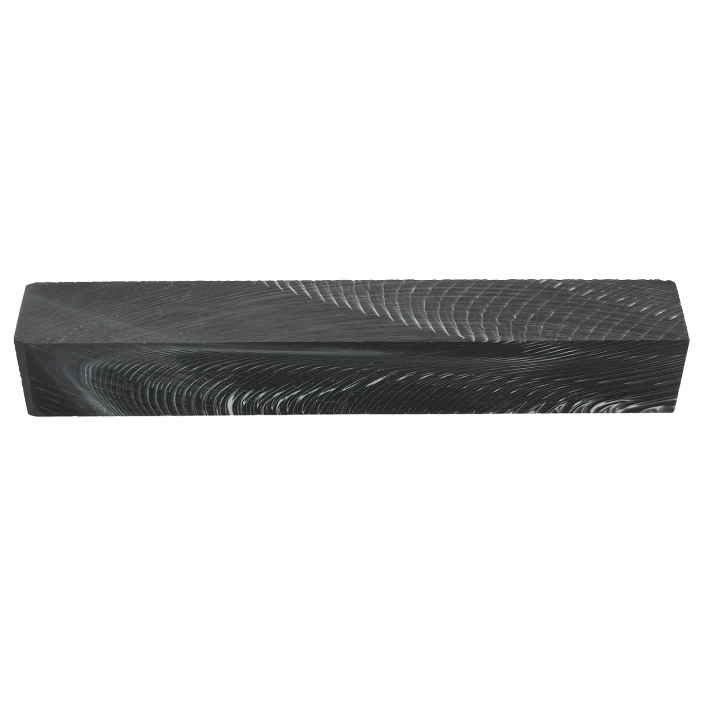 Black Spiral Poly Resin Pen Blank alt 0
