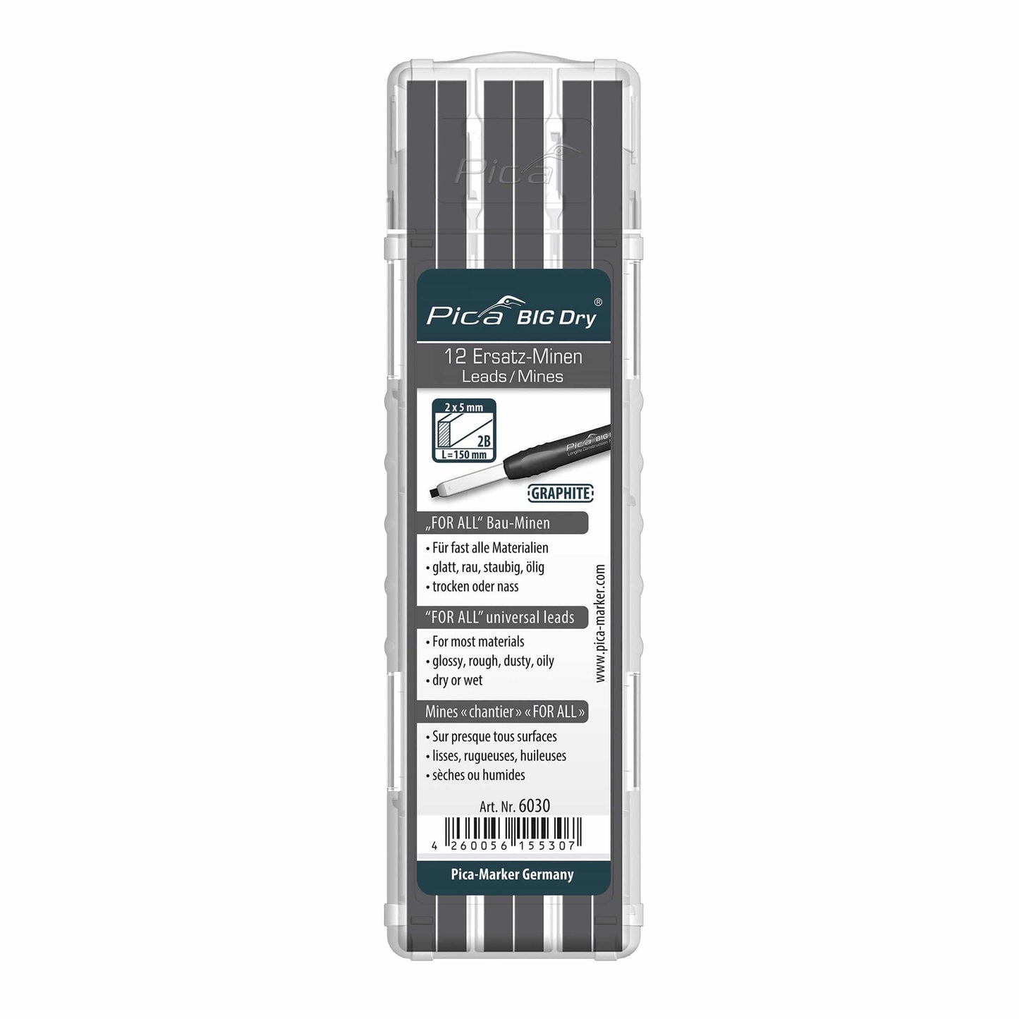 Pica 6030 Big Dry Graphite Refill alt 0