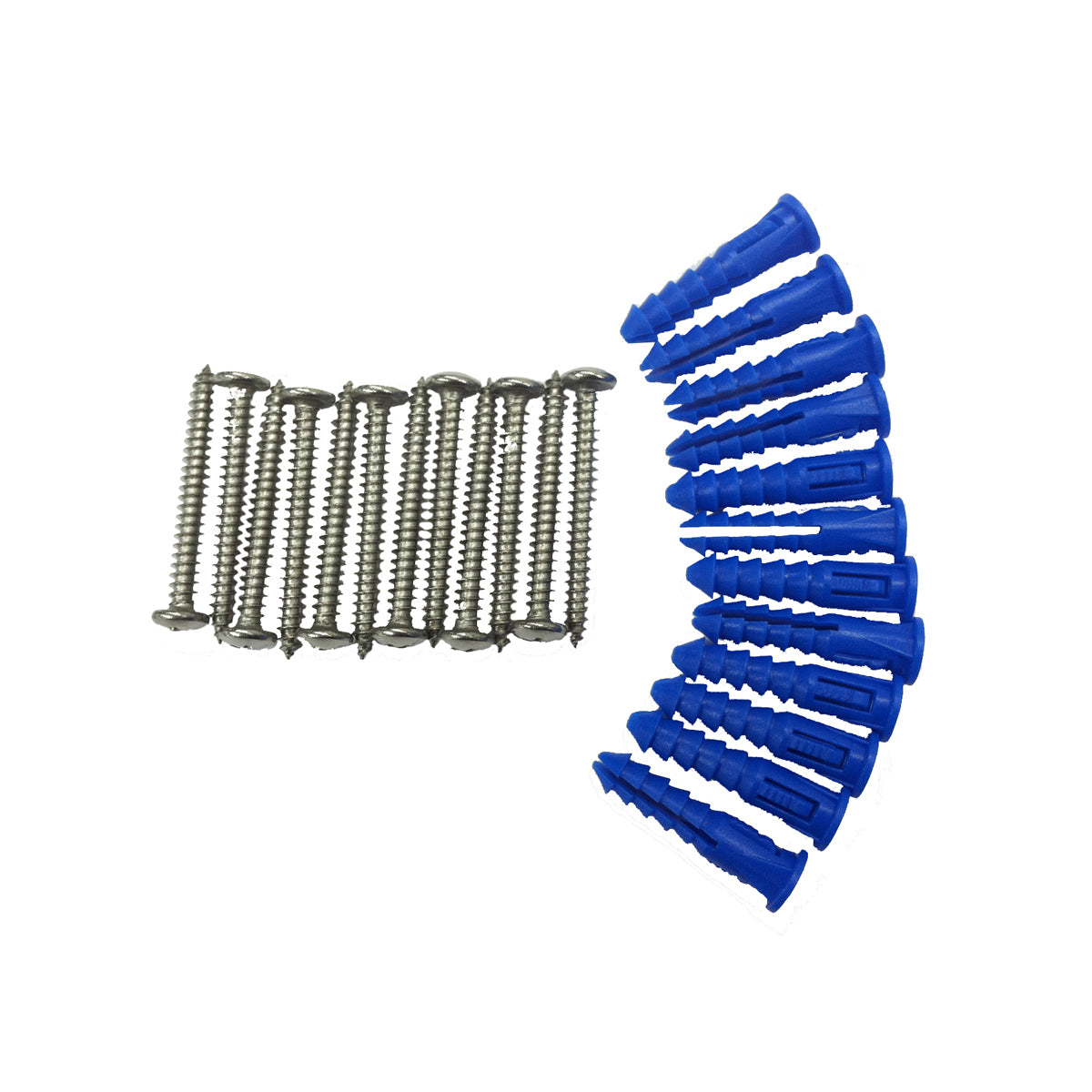 Triton Products 12 Steel Screws & 12 Plastic Wall Anchors for Mounting  Steel Pegboard System