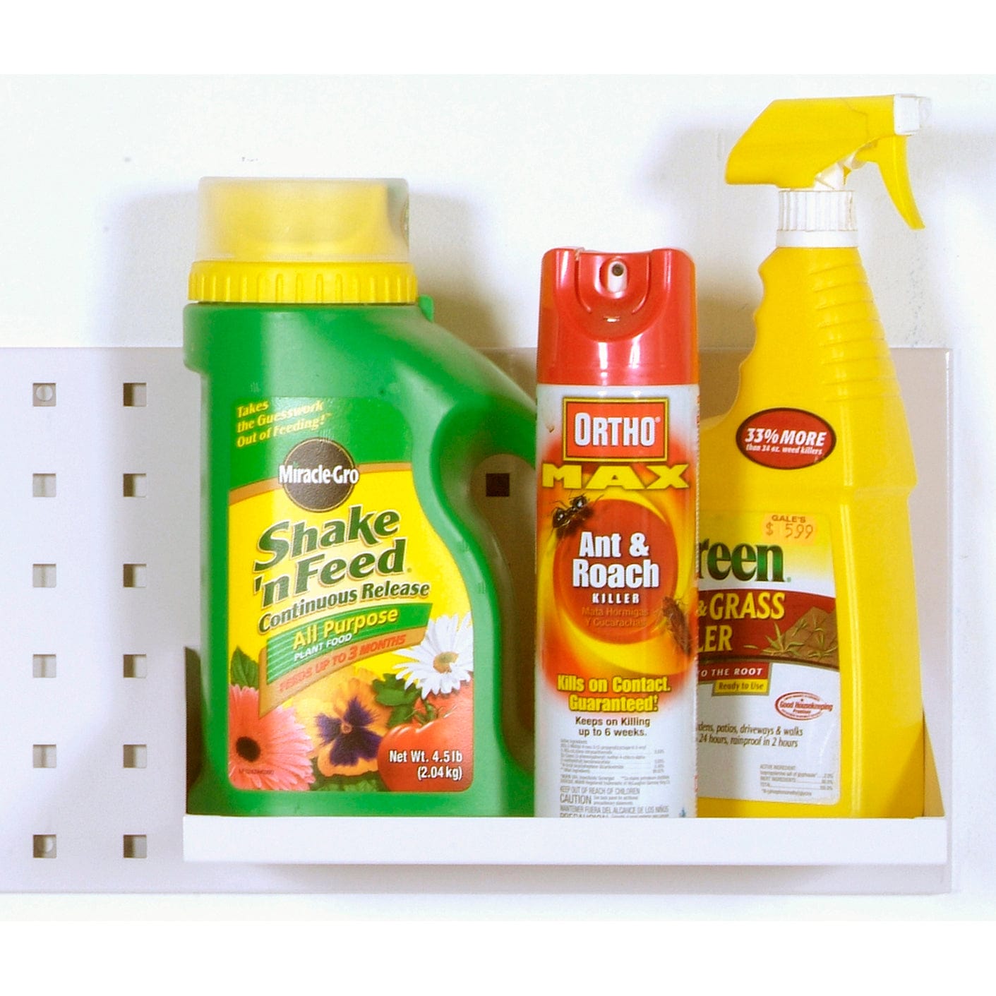 12 In. W x 6 In. D White Epoxy Powder Coated Steel Shelf for LocBoard alt 0