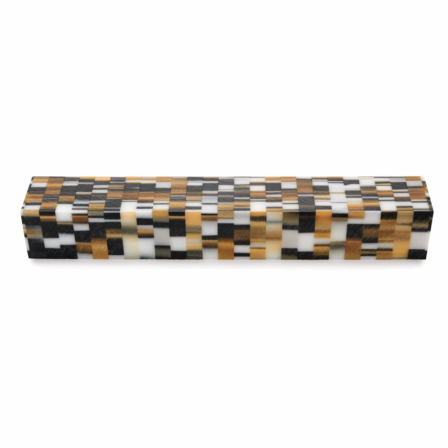 Acrylic Pen Blank - 3/4" x 3/4" x 5" - Golden Rubix alt 0