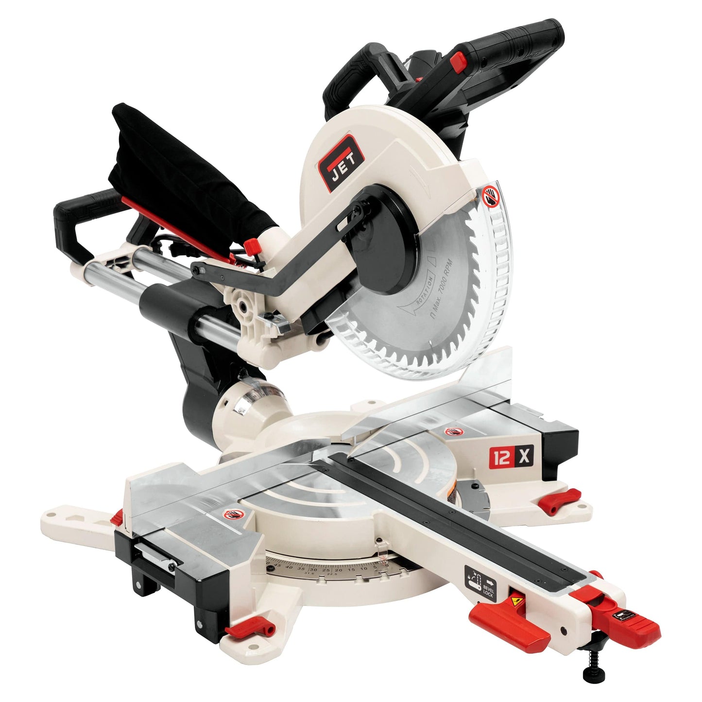 12" Dual Bevel Sliding Compound Miter Saw - 1 Ph 115V - JMS-12X alt 0