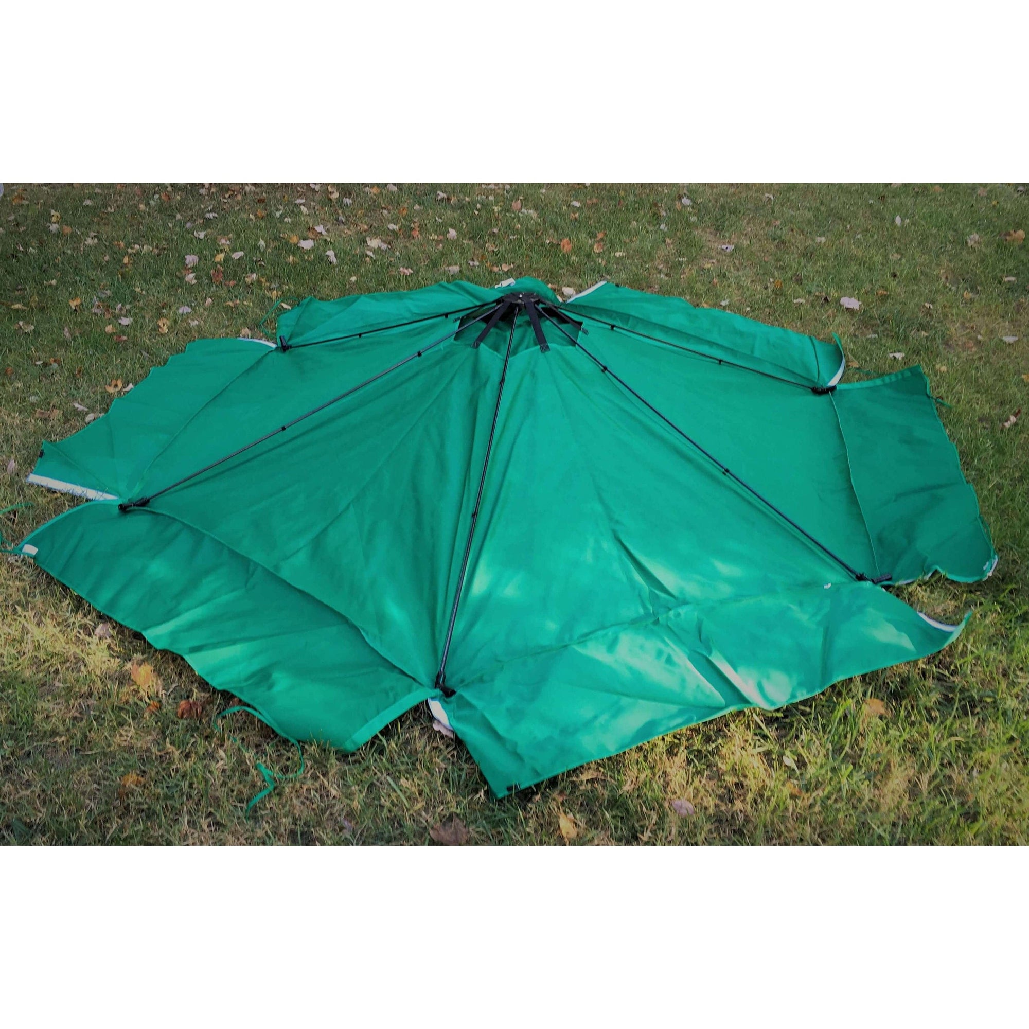 Classic Sienna 7' x 8' x 11" Composite Hexagon Sandbox Kit with Telescoping Canopy/Cover - 2" profile alt 0