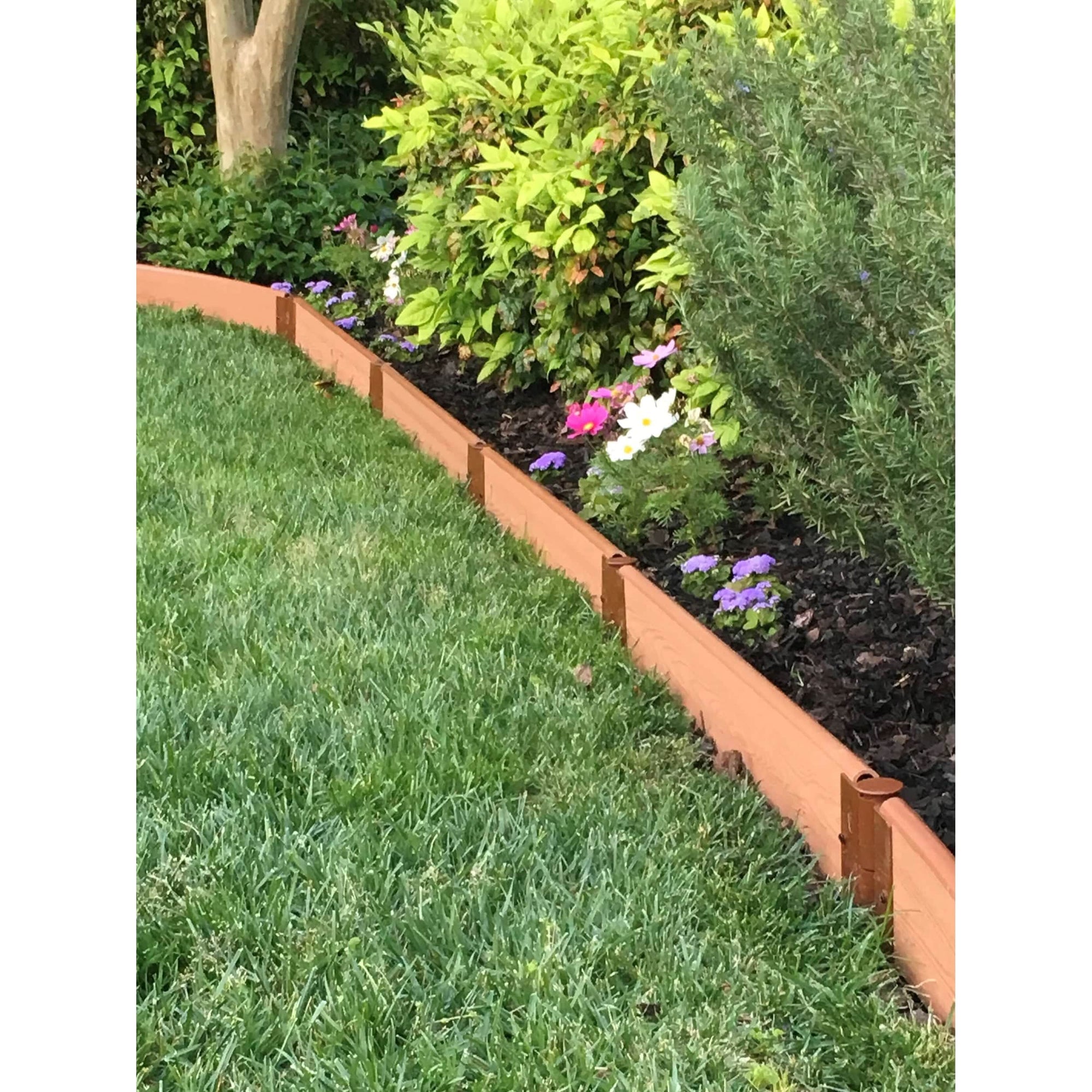 Classic Sienna Straight Landscape Edging Kit 16' - 1" profile alt 0