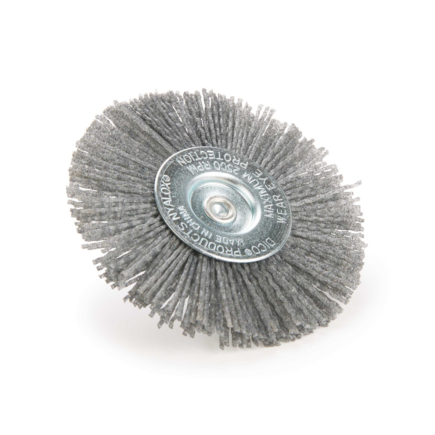 4" Nyalox Wheel Brush 80Grit (Gray) alt 0