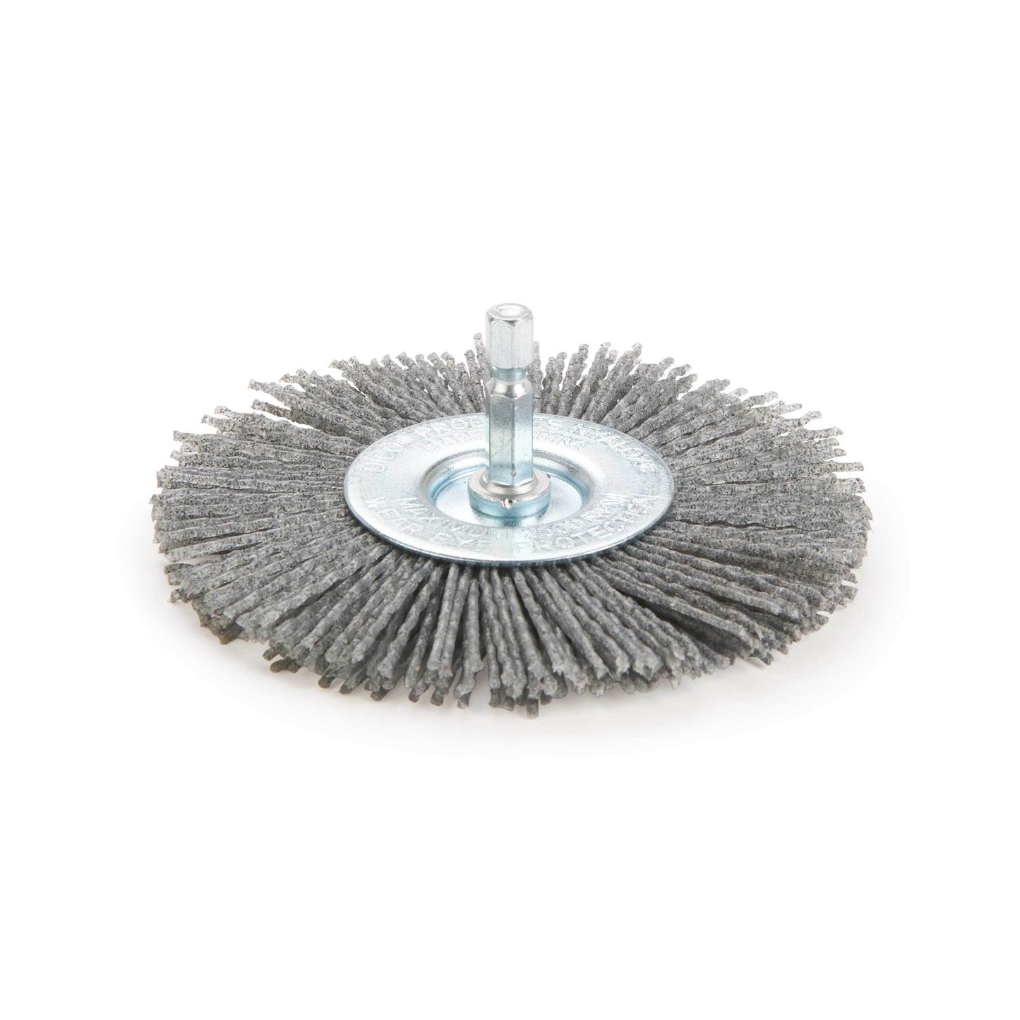 4" Nyalox Wheel Brush 80Grit (Gray) alt 1