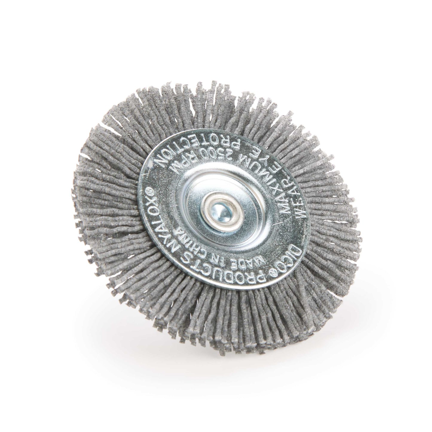 3" Nyalox Wheel Brush 80Grit (Gray) alt 0