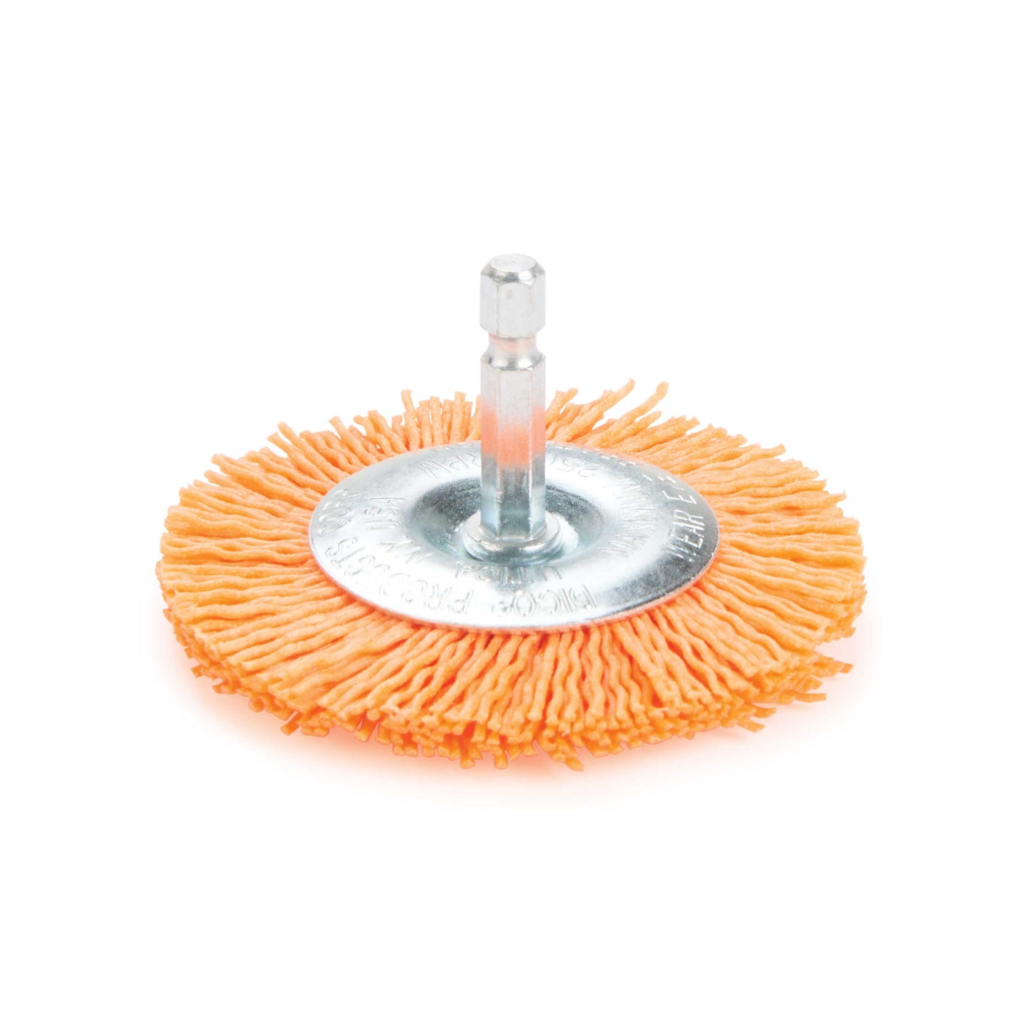 3" Nyalox Wheel Brush 120Grit (Orange) alt 1