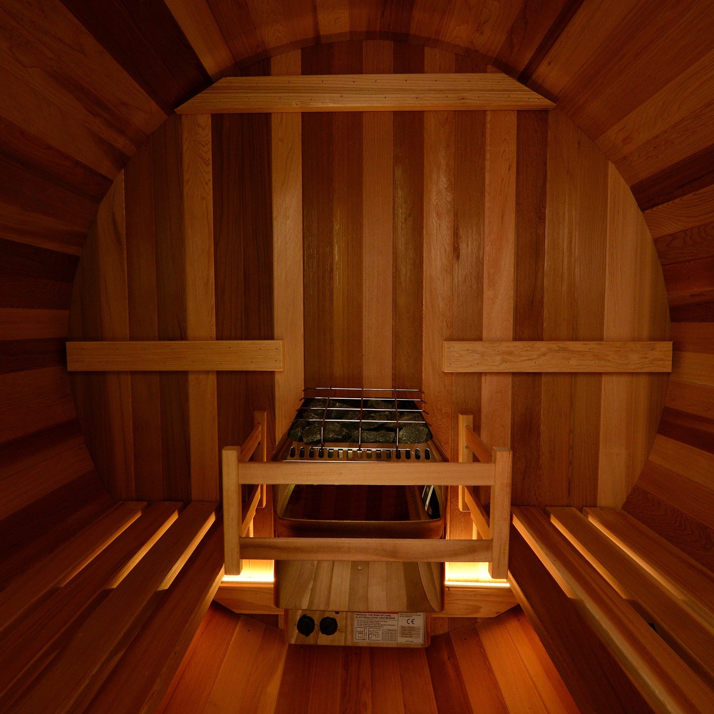 Princeton Electric Barrel Sauna in Clear Cedar alt 0