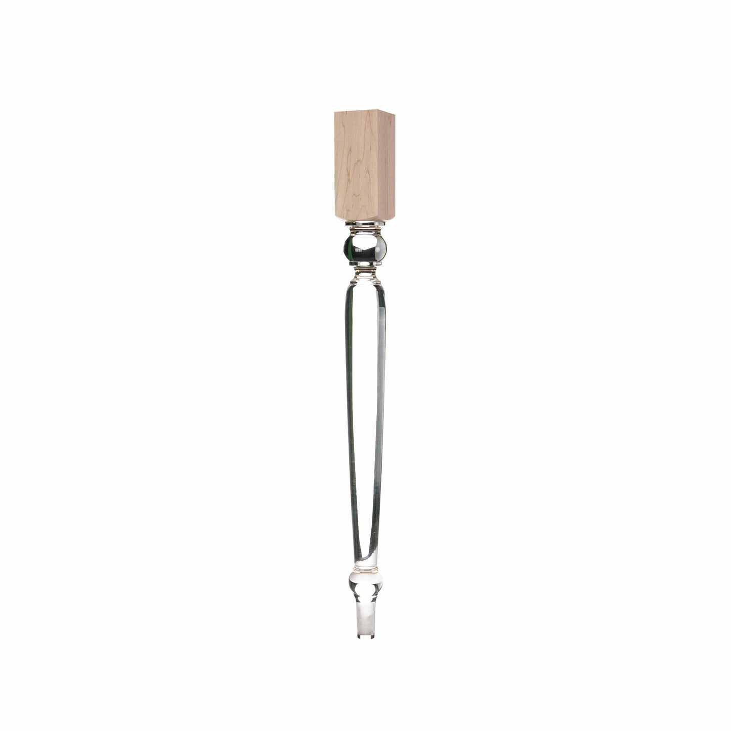 Old English Style Acrylic Island Leg Soft Maple alt 0