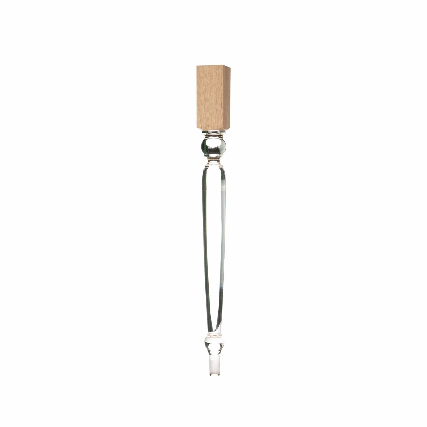 Old English Style Acrylic Island Leg Red Oak alt 0