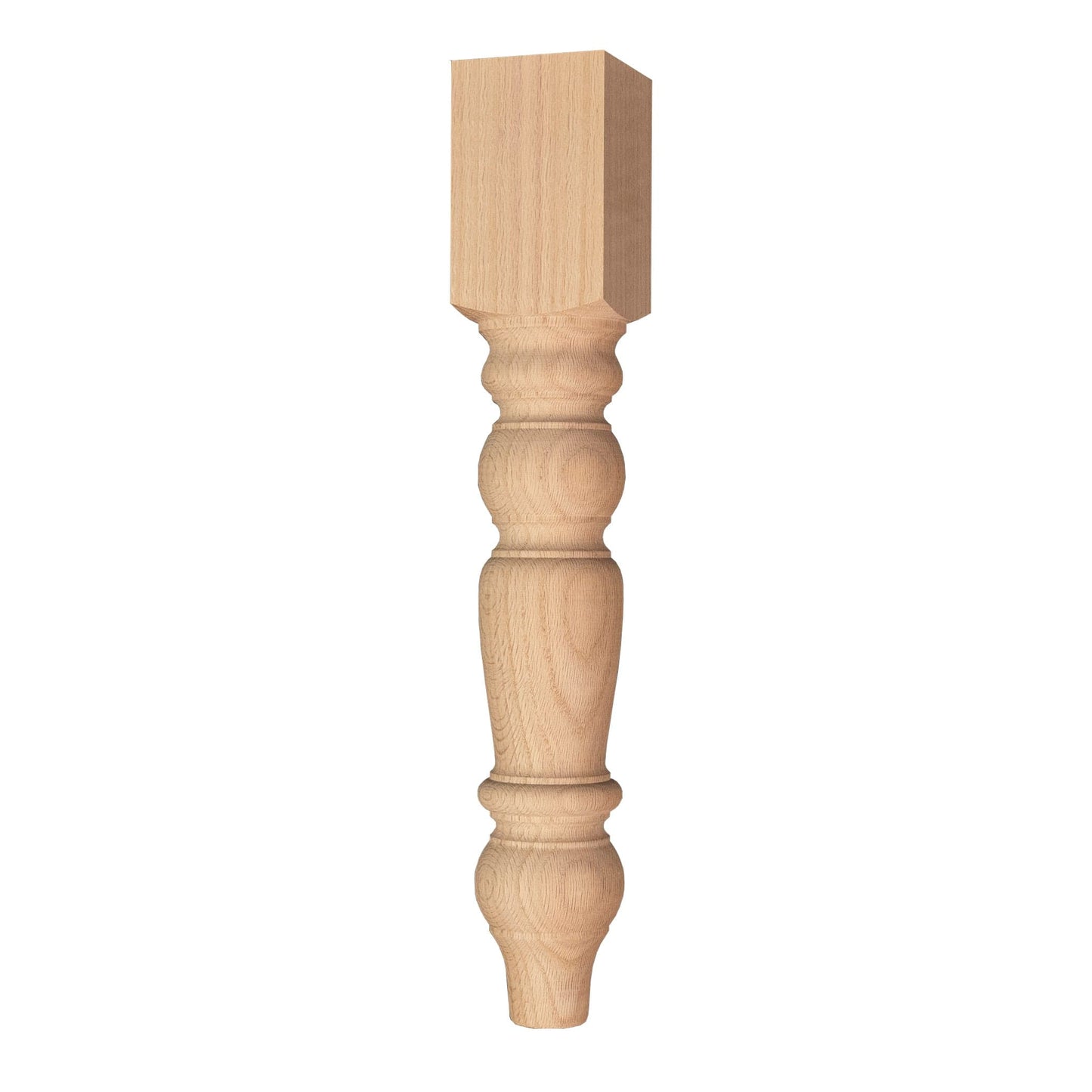 Country Bench Leg Red Oak alt 0