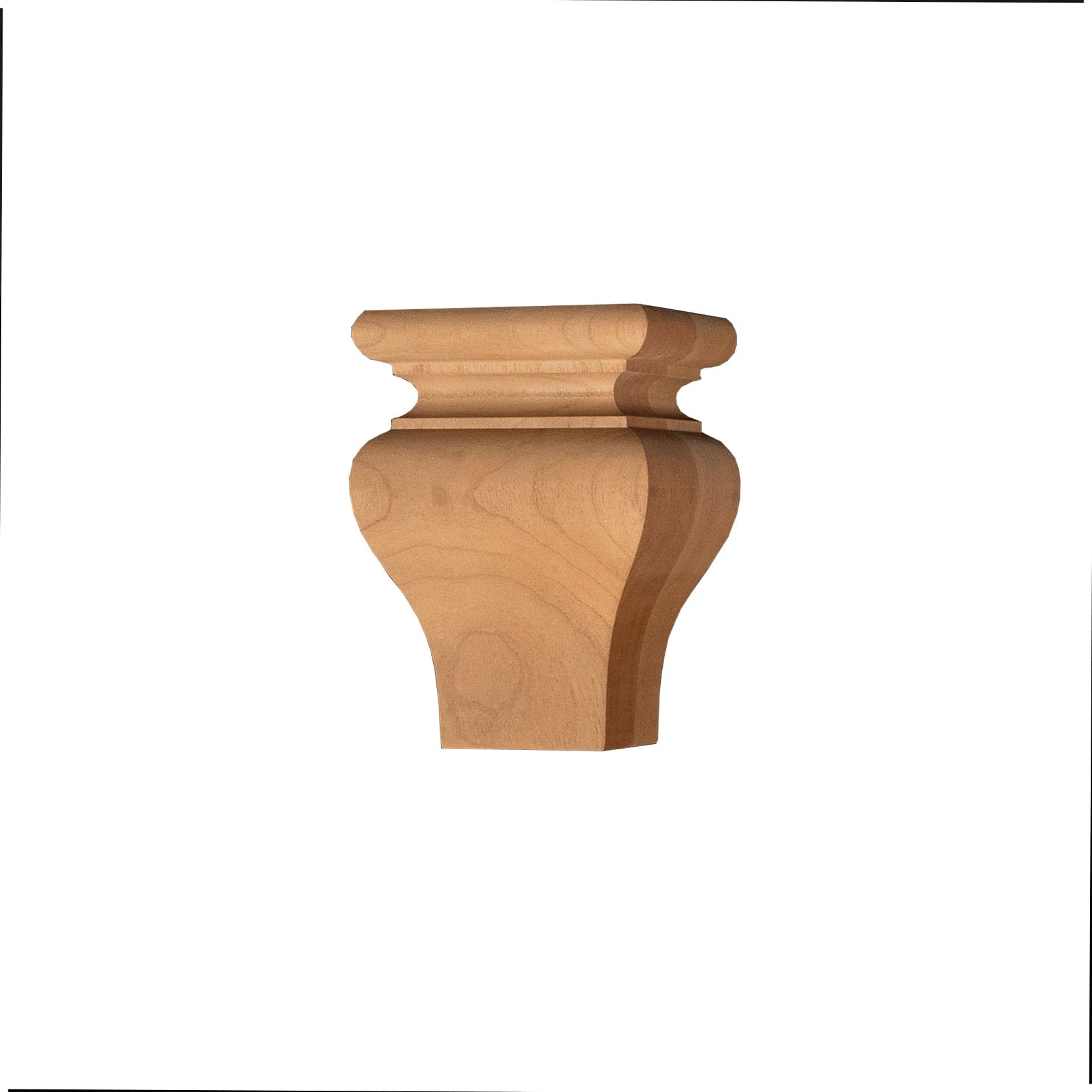 Square Tulip Furniture Foot Cherry alt 0