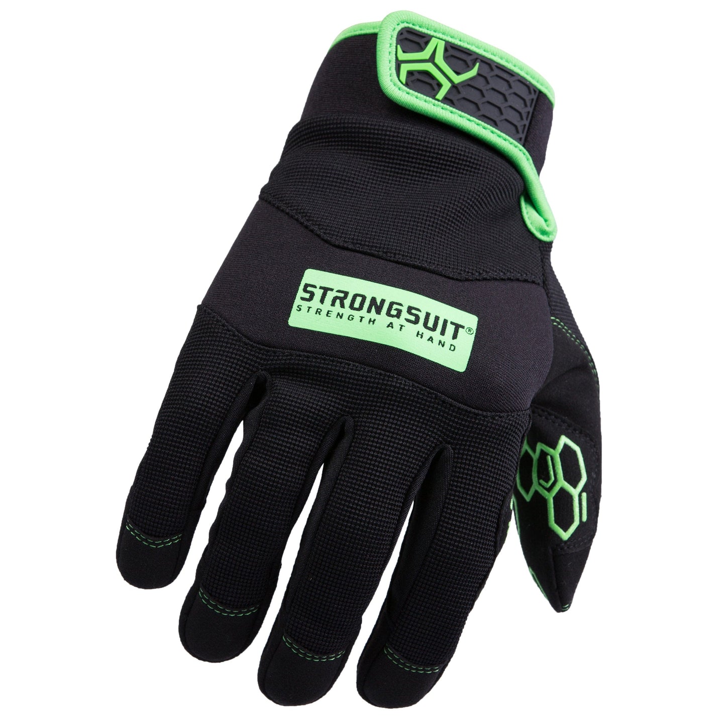 Grasper Gloves, Black/Green, Small alt 0