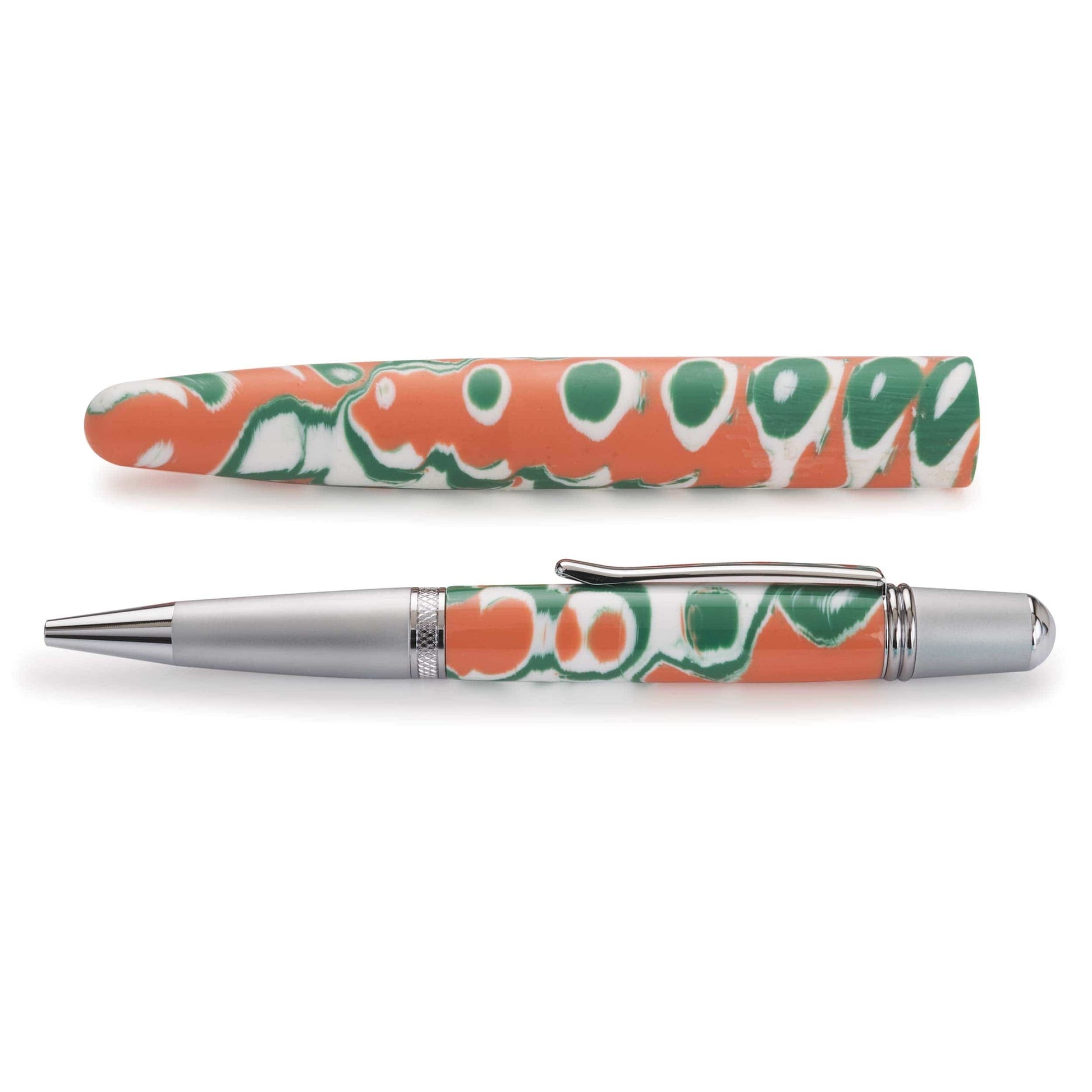 Poly Resin Pen Blank - 3/4" x 3/4" x 5" - Watermelon Craze alt 0